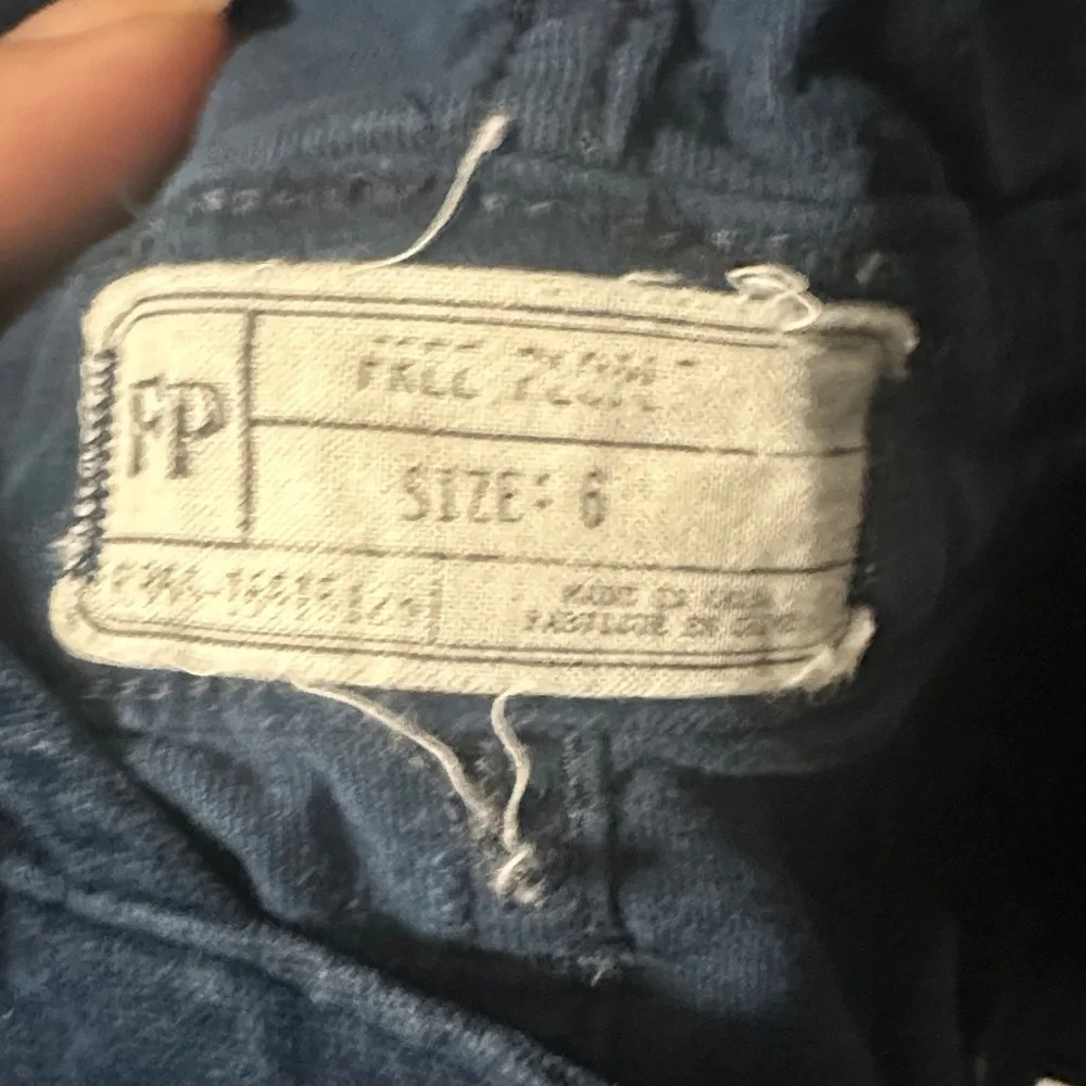 Free People navy blue corduroy pinafore dress - Picture 2 of 3